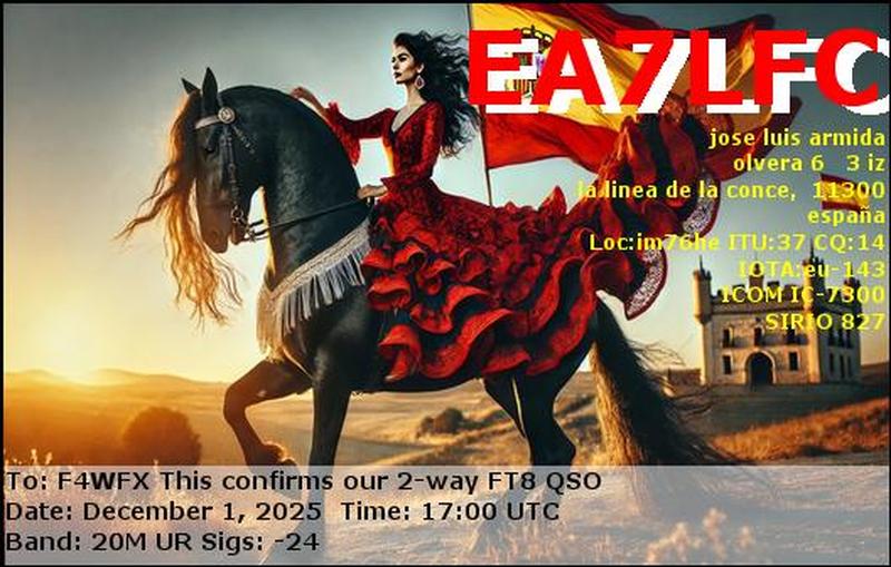 QSL Card received by F4WFX: no_46