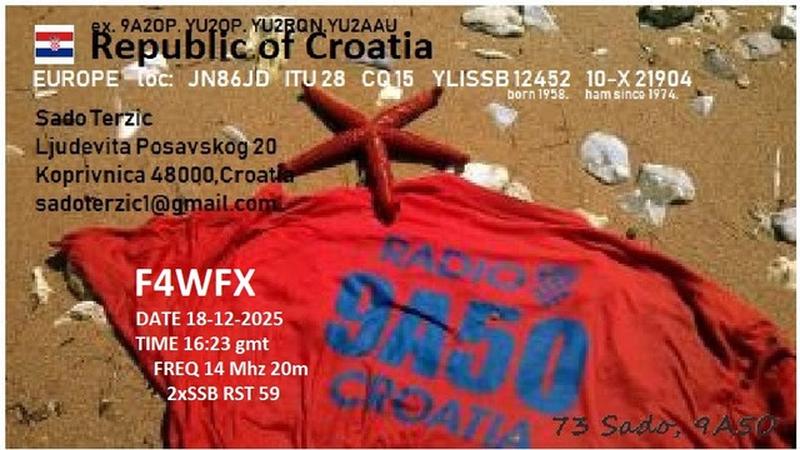 QSL Card received by F4WFX: no_34
